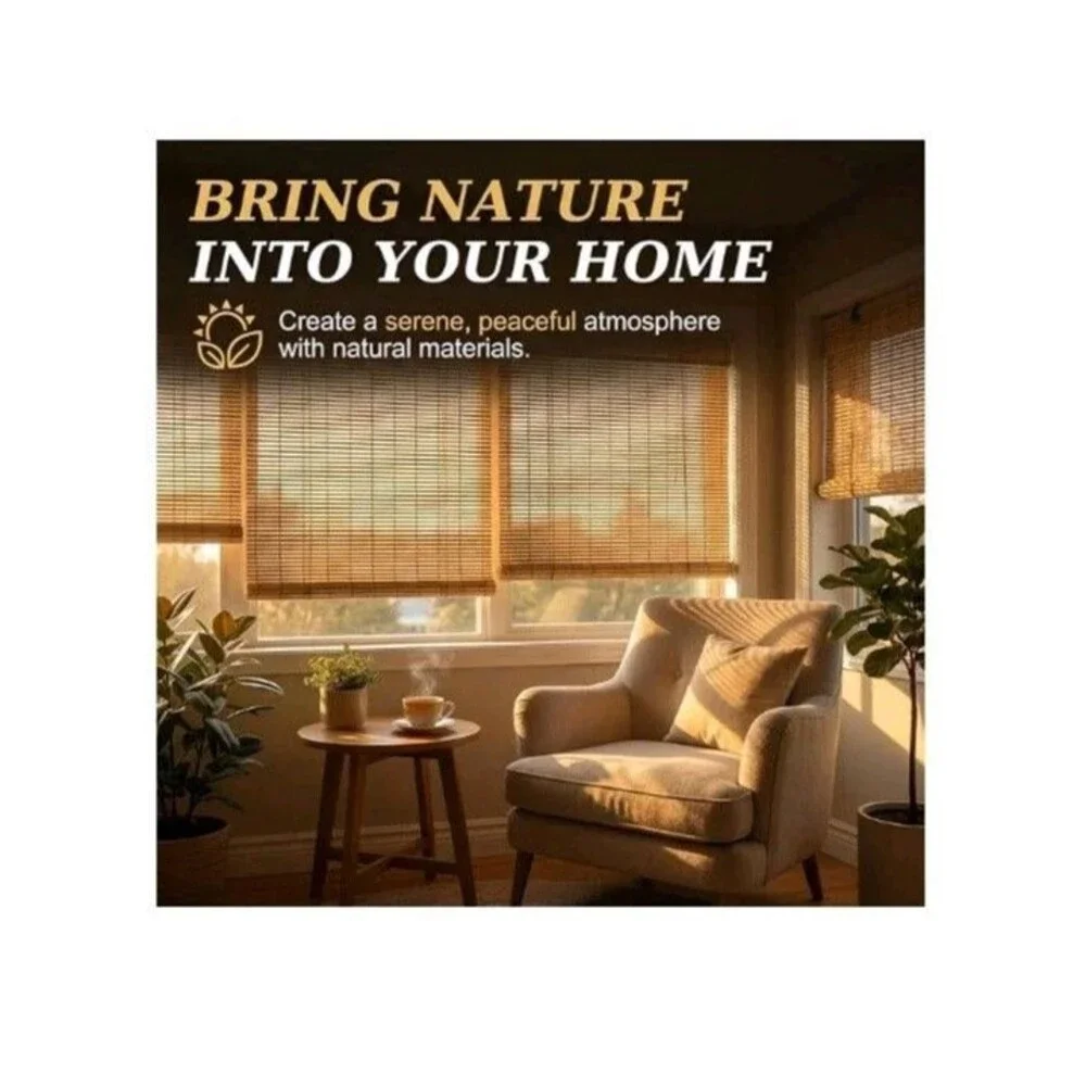 Hiapes Bamboo Blinds64x72